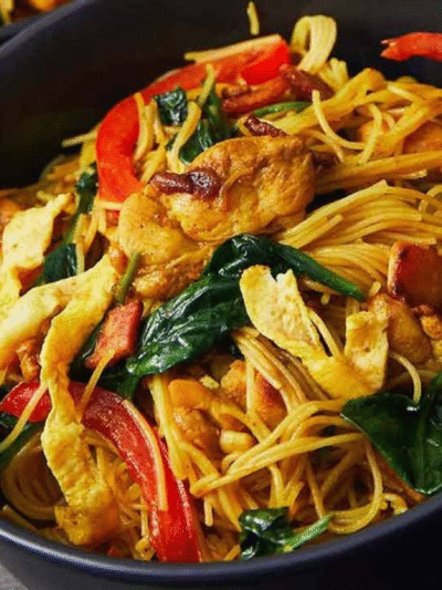 Chicken Singapuri Noodles