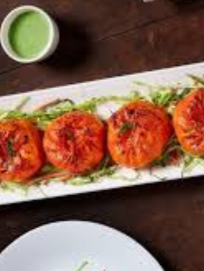 Veg Tandoori Achari Momos(Full)