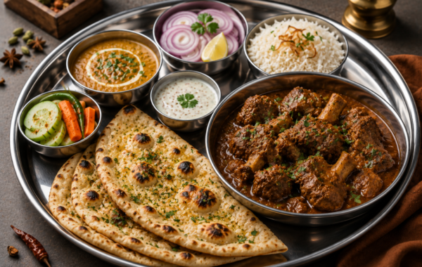 Mutton Deluxe Thali